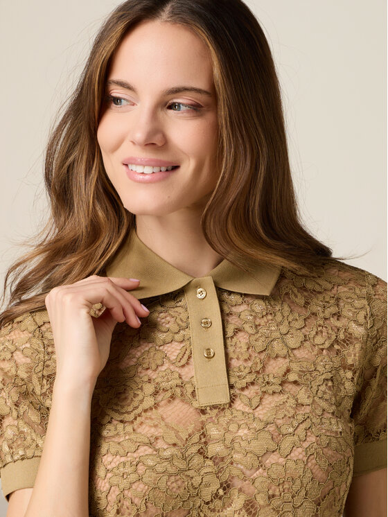 Oltre Oltre T-shirt G500J004402N035 Verde Regular Fit