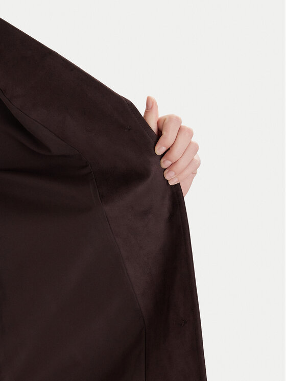 ONLY ONLY Plášť z umelej kože Tulip 15356927 Hnedá Standard Fit
