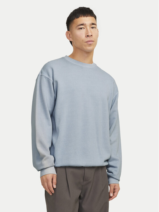 Jack & Jones Jack & Jones Hanorac Charge 12268273 Albastru deschis Loose Fit