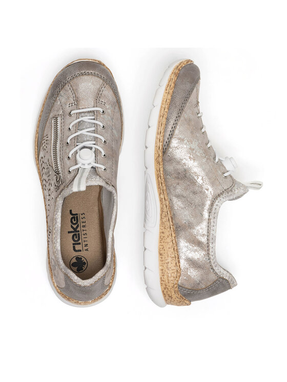 Rieker Rieker Półbuty N42K6-40 Szary