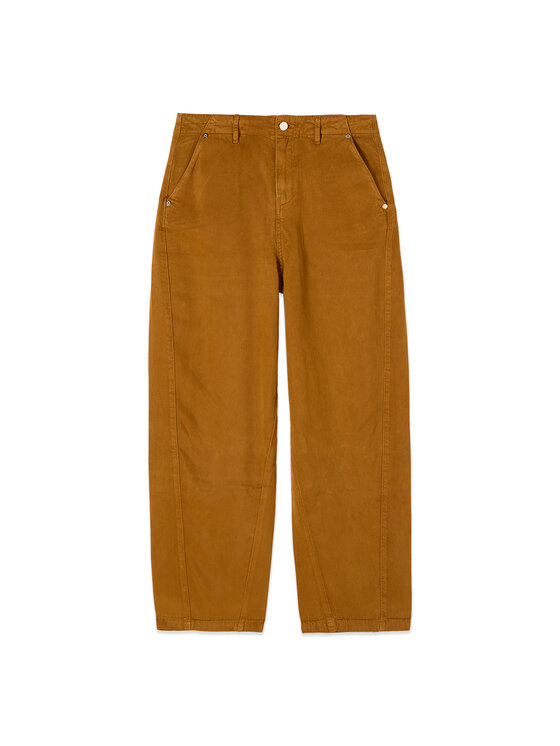 Oltre Oltre Pantaloni di tessuto P701R008947N022 Marrone Boy Fit