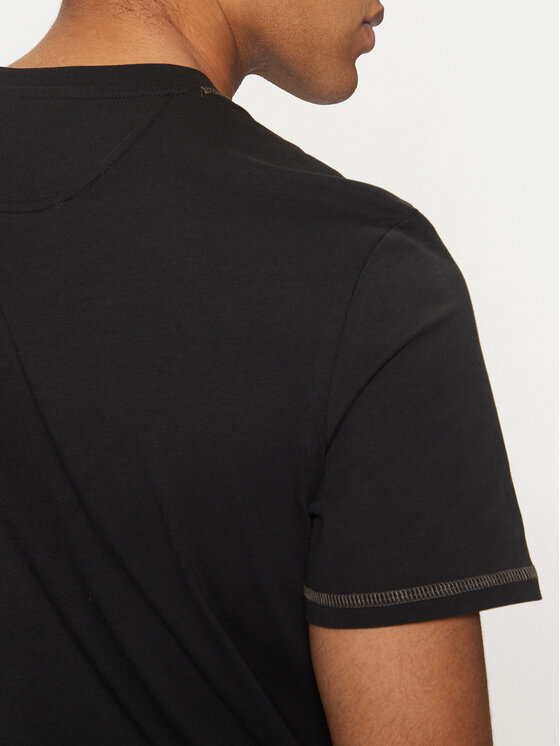 Guess Guess Tričko U5RI01 KCAM1 Čierna Regular Fit