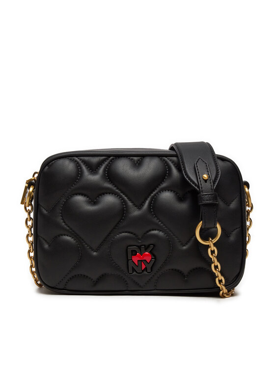 DKNY DKNY Torbica Heart Of Ny Quilted Camera Bag R43EZE99 Crna