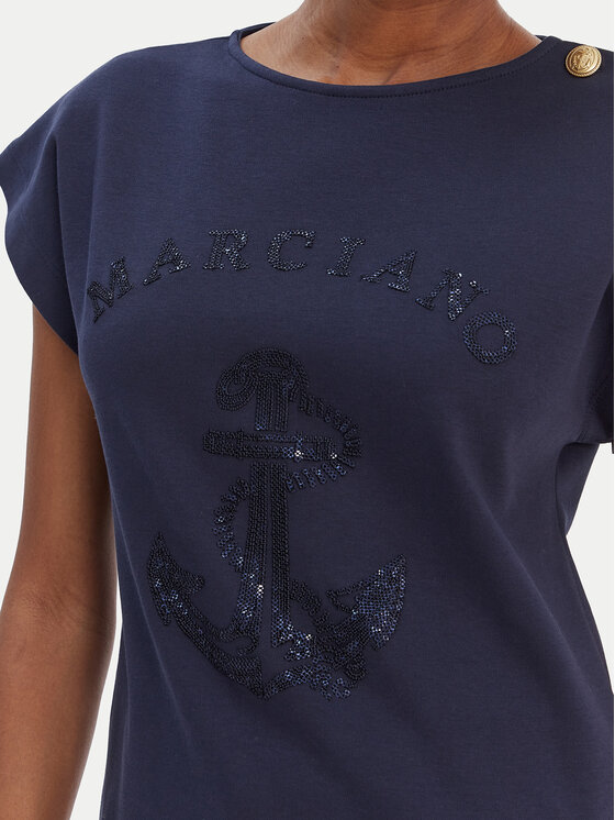 Marciano Guess Marciano Guess T-Shirt 6RGI03 6362A Tmavomodrá Regular Fit