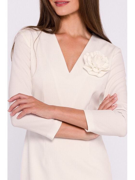 Stylove Stylove Večerní šaty S372 Krémová Ladies Fit