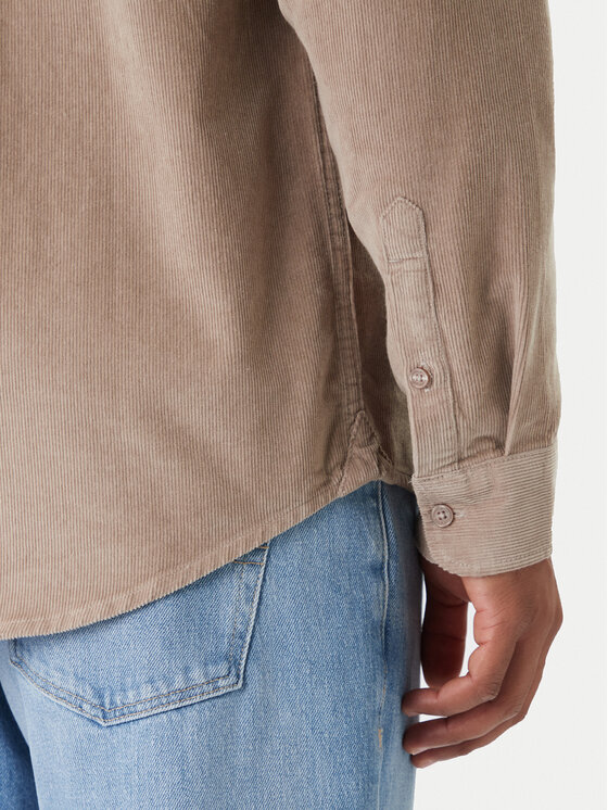 Tommy Jeans Tommy Jeans Риза Baby Cord DM0DM22021 Бежов Regular Fit