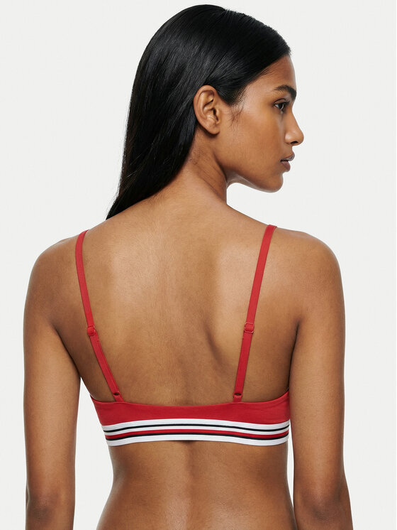 Tommy Hilfiger Tommy Hilfiger Gornji del bikini Scoop UW0UW06351 Rdeča