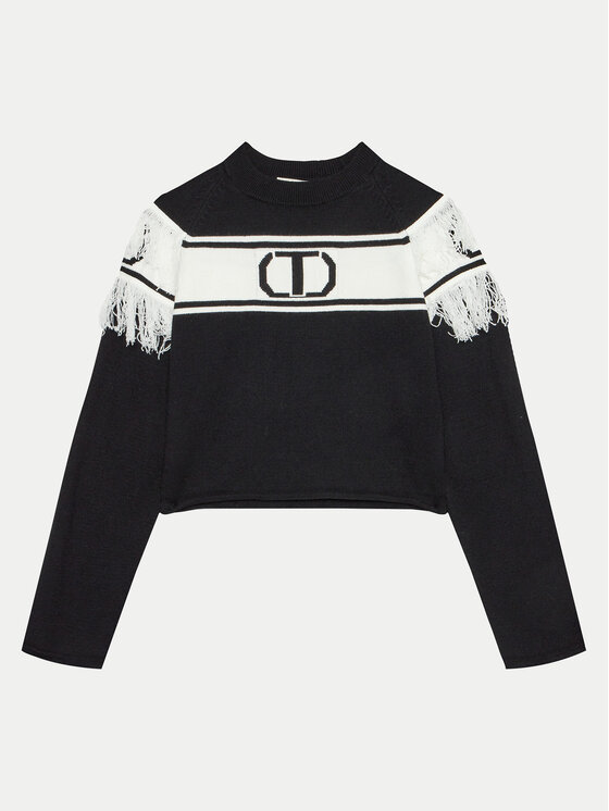 TWINSET TWINSET Светр 242GJ3163 Чорний Regular Fit