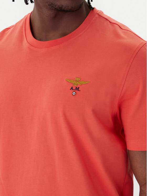 Aeronautica Militare Aeronautica Militare Tricou 261TS1580UJ00372 Portocaliu Regular Fit