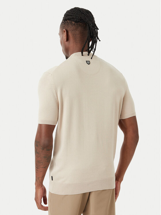 Beverly Hills Polo Club Beverly Hills Polo Club T-Shirt M7611-HR Ανοιχτό μπεζ Regular Fit