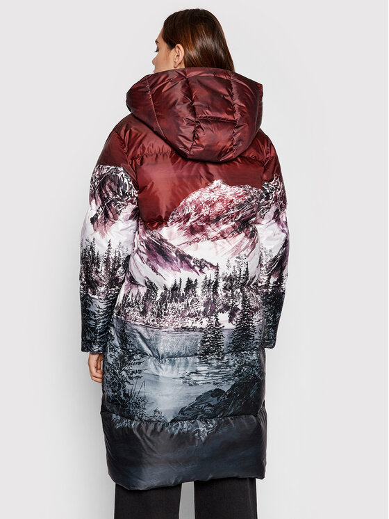 Tommy Hilfiger Tommy Hilfiger Пухено яке ICONS Printed WW0WW31429 Цветен Relaxed Fit