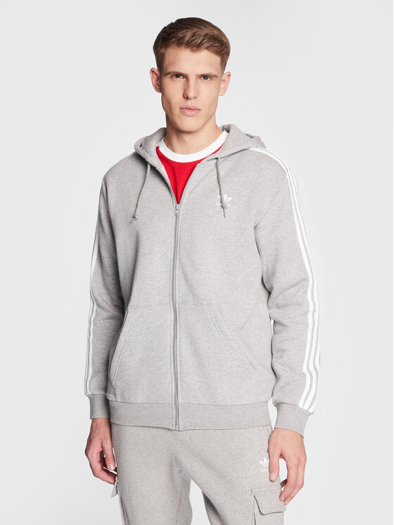 adidas adidas Суитшърт 3-Stripes ED5969 Сив Regular Fit