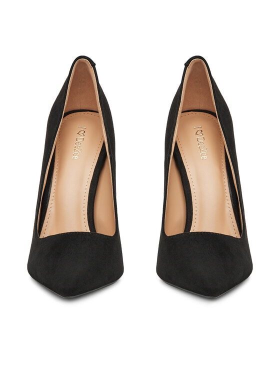 DeeZee DeeZee Pantofi cu toc subțire DZ0023 Negru