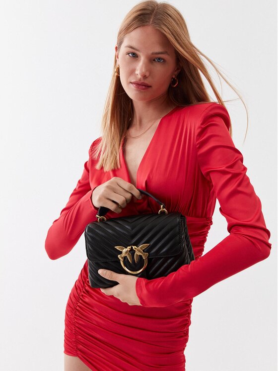 PINKO Pinko Handtasche Love Lady Puff Mini Cl PE 23 PLTT 100044 A0GK Schwarz