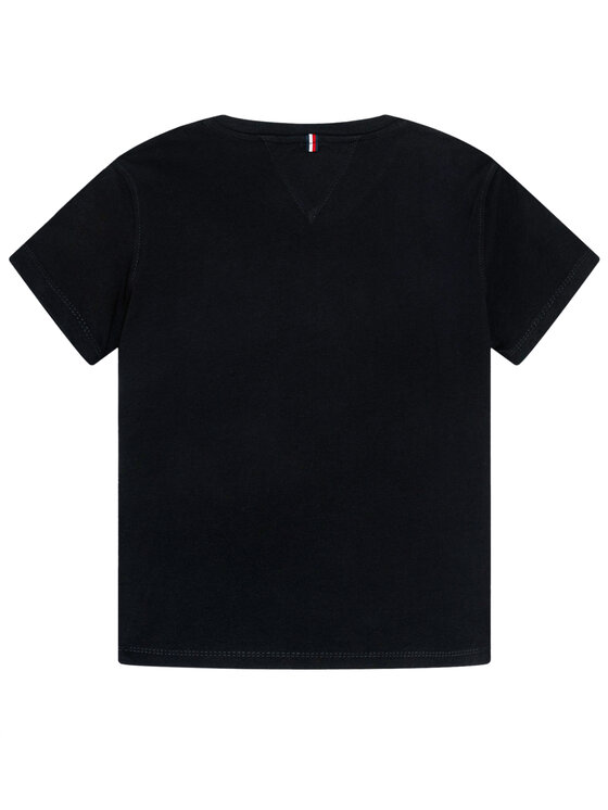 Tommy Hilfiger Tommy Hilfiger T-Shirt Boys Basic KB0KB04142 Czarny Regular Fit