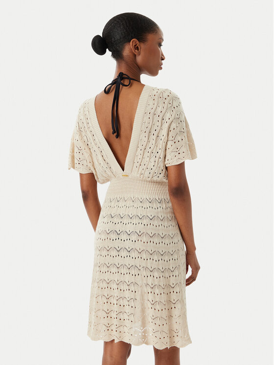 Selmark Selmark Obleka za na plažo BC245 Svetlo bež Slim Fit