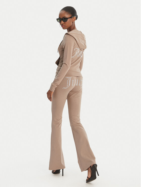 Juicy Couture Juicy Couture Teplákové nohavice Christine JCWBJ126309 Béžová Flared Leg