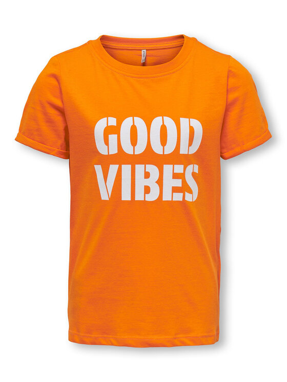 T-shirt 15286677 Arancione Slim Fit