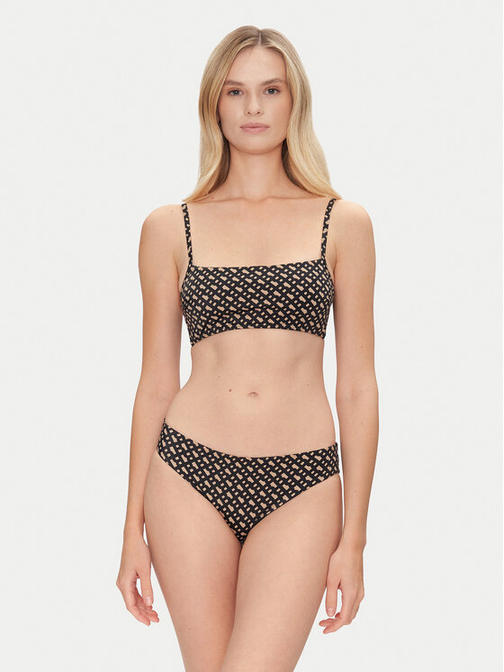 BOSS BOSS Vrchní část bikin Bb Monogram 50535267 Černá Regular Fit