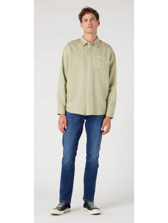 Wrangler Wrangler Jeansy Larston 812 Niebieski Slim Fit