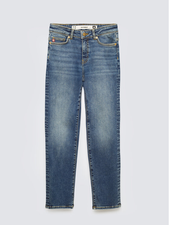 BIG STAR BIG STAR Jeansy ADELA CROPPED Niebieski Skinny Fit