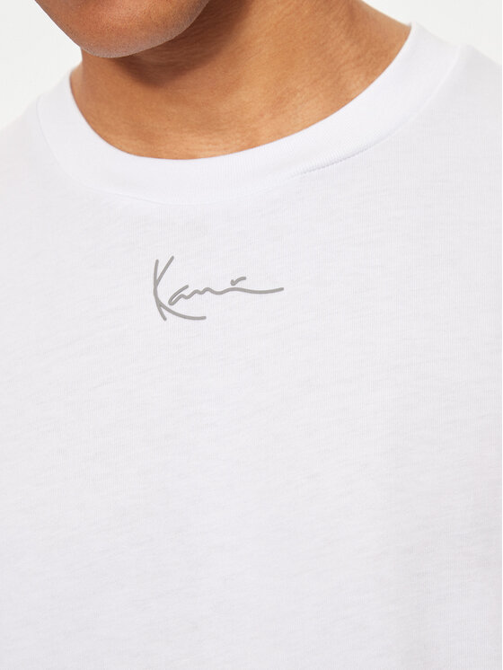 Karl Kani Karl Kani Pikkade varrukatega T-särk Small Signature Tribal 60240011 Valge Regular Fit