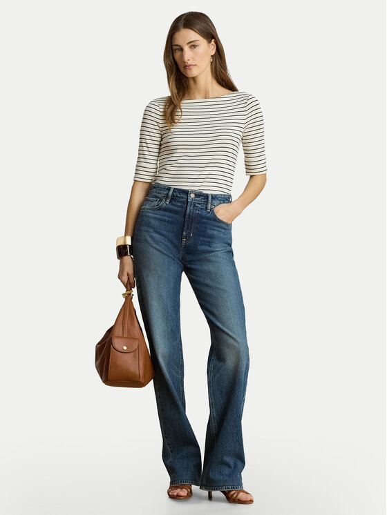 LAUREN RALPH LAUREN LAUREN RALPH LAUREN Μπλουζάκι Judy 200P13919004 Κρεμ Regular Fit