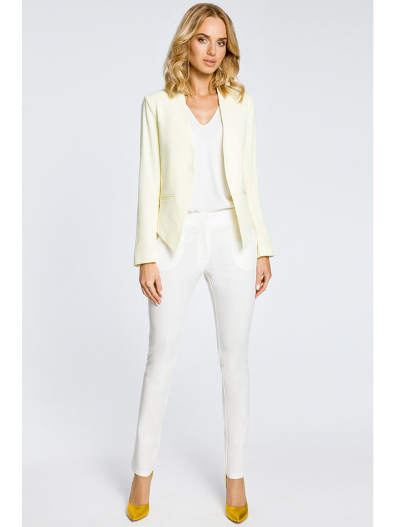 Made of Emotion Made of Emotion Marynarka M031 Żółty Casual Fit