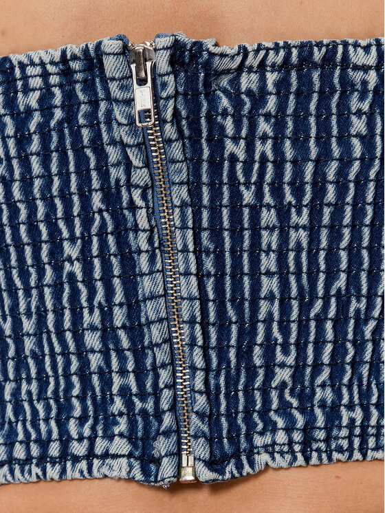 Gestuz Gestuz Marškinėliai Larisa 10906883 Mėlyna Slim Fit