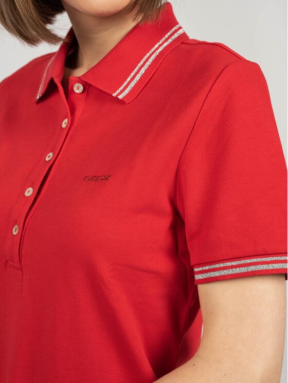 Geox Geox Polokošile W1210A/T2649 | W Sustin Červená Regular Fit