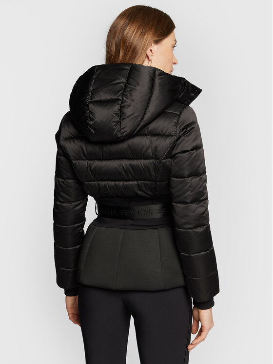 Elisabetta Franchi Elisabetta Franchi Ziemas jaka PI-40H-26E2-V590 Melns Slim Fit