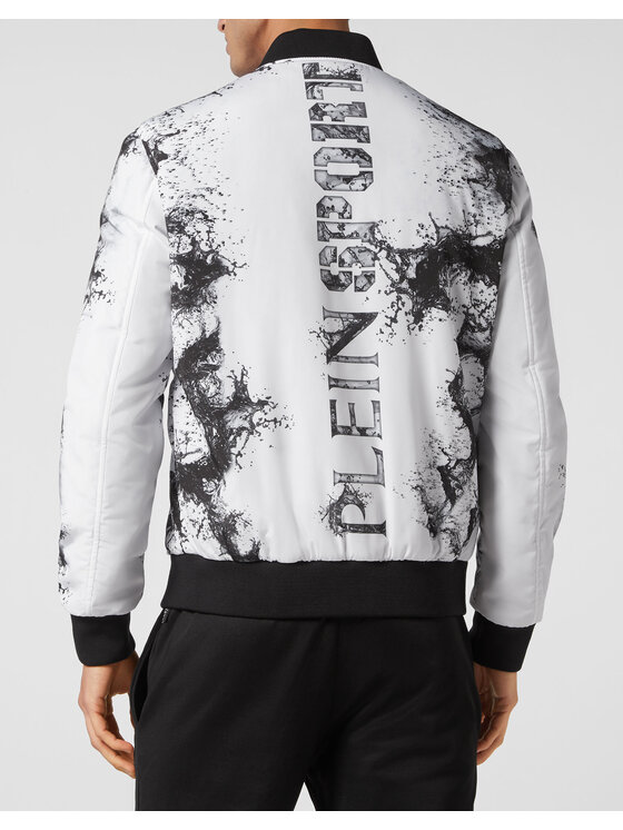 Plein Sport Plein Sport Bomber 353 Bianco Regular Fit
