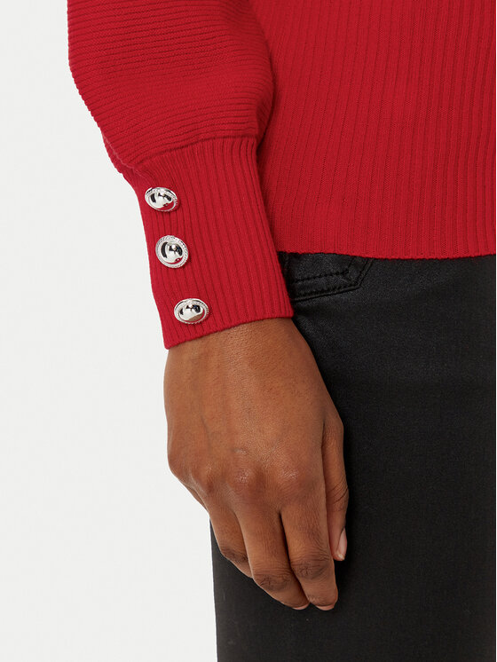 Morgan Morgan Megztinis 242-MGENEVA Raudona Slim Fit