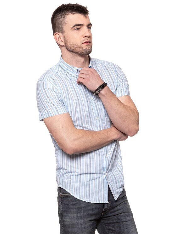 Wrangler Wrangler Camicia BUTTON-DOWN Azzurro chiaro Slim Fit