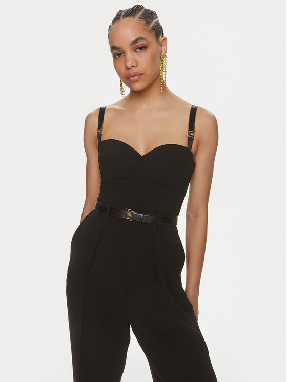 Elisabetta Franchi Elisabetta Franchi Ολόσωμη φόρμα TU-014-41E2-V540 Μαύρο Regular Fit