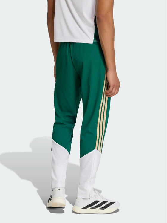 adidas adidas Spodnie materiałowe 161631 Zielony Regular Fit