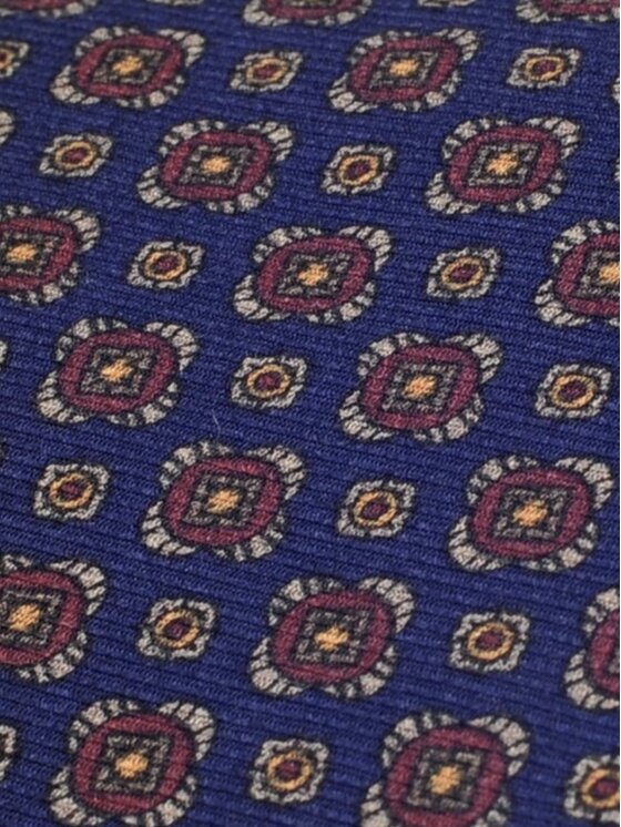 ELSNER ELSNER Krawat JEDWAB ANCIENT MADDER A1077 Granatowy