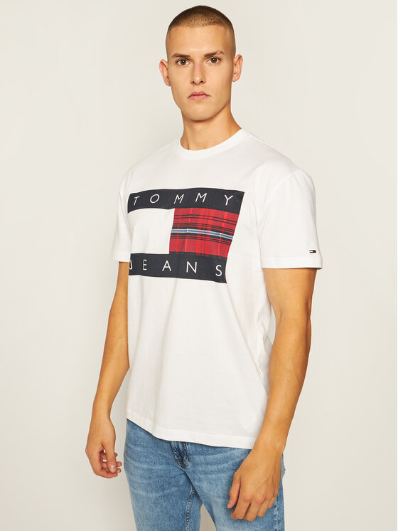 tommy jeans t shirt flag logo