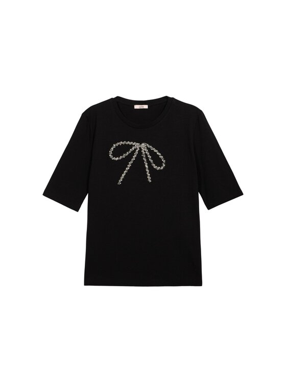 Oltre Oltre T-shirt G419J004220N033 Nero Regular Fit