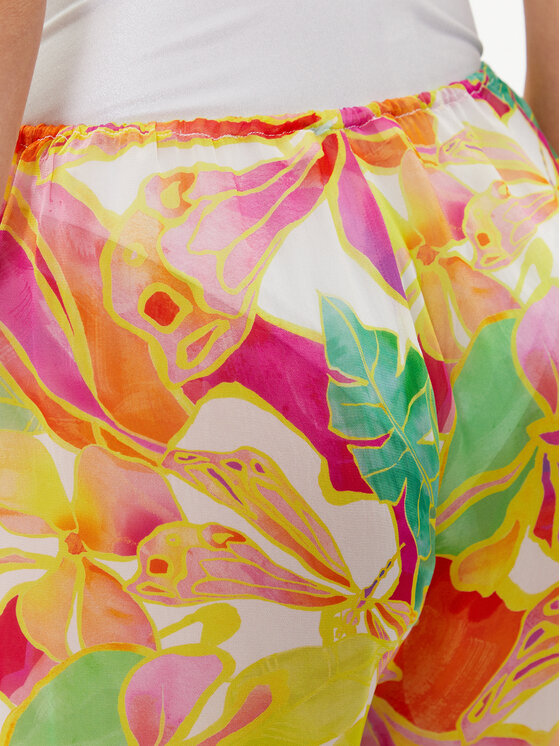 Seafolly Seafolly Spodnie materiałowe 55192-PA Kolorowy Relaxed Fit