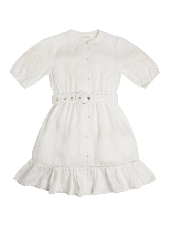 Guess Guess Vestito da giorno J3GK06 WE8R0 Bianco Regular Fit