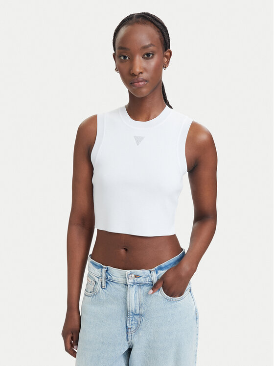 Guess Top W4GZ34 Z3F40 Alb Slim Fit