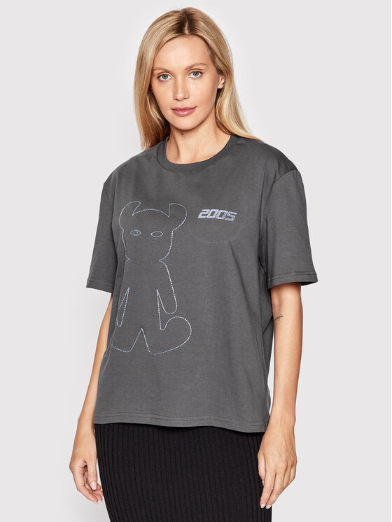 2005 2005 Tricou Unisex Horned Gri Relaxed Fit