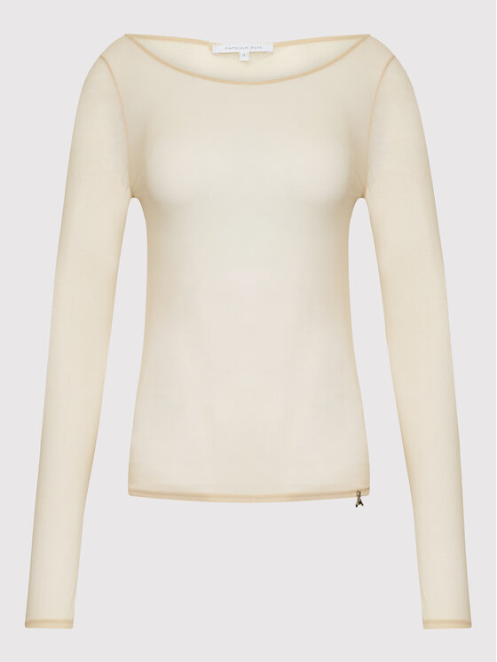 Patrizia Pepe Patrizia Pepe Μπλουζάκι CM0764-J014/B633 Μπεζ Regular Fit