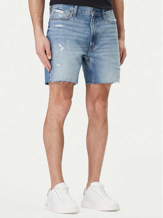 Calvin Klein Jeans Pantaloni scurți de blugi LV04RF790G Albastru Slim Fit