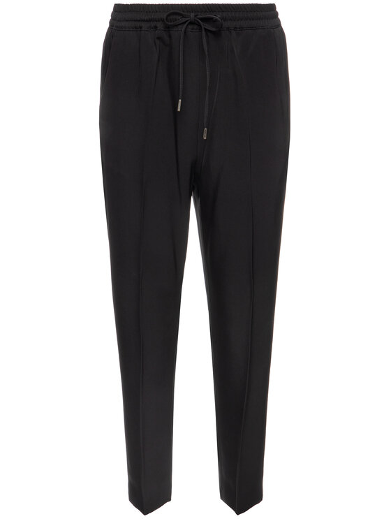 MAX&Co. MAX&Co. Medžiaginės kelnės 71340519 Juoda Regular Fit