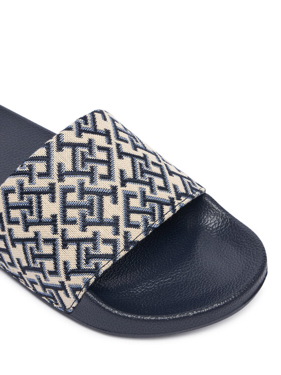 Tommy Hilfiger Tommy Hilfiger Παντόφλες Monogram Pool Slide FW0FW09423 Σκούρο μπλε