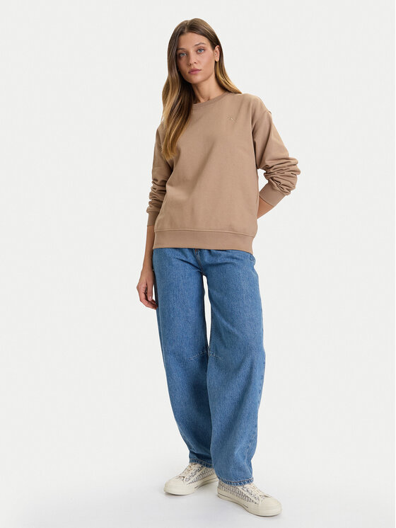 Calvin Klein Jeans Calvin Klein Jeans Суитшърт Archive LV047B236G Кафяв Relaxed Fit