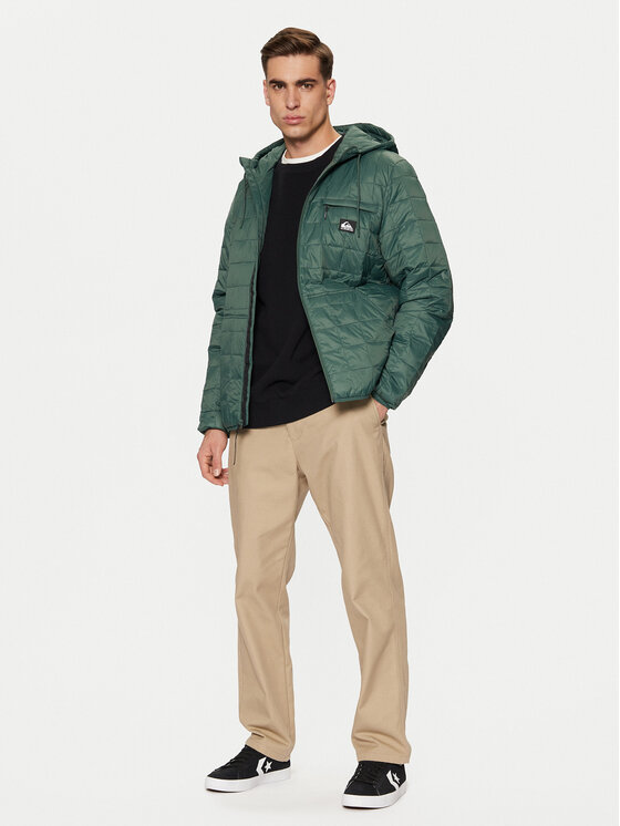 Quiksilver Quiksilver Μπουφάν μεταβατικό Check Mate EQYJK04095 Πράσινο Regular Fit