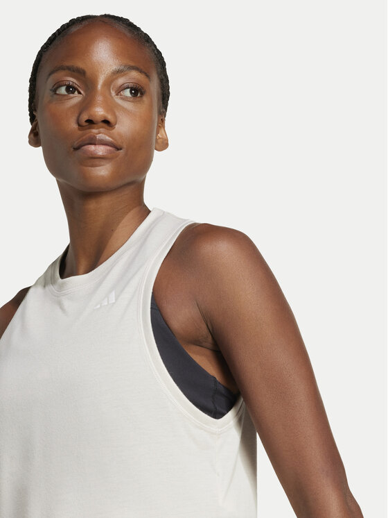 adidas adidas Технічна футболка Train Essentials Boxy Workout JC9557 Бежевий Regular Fit